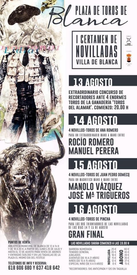 Feria taurina de Blanca 2021