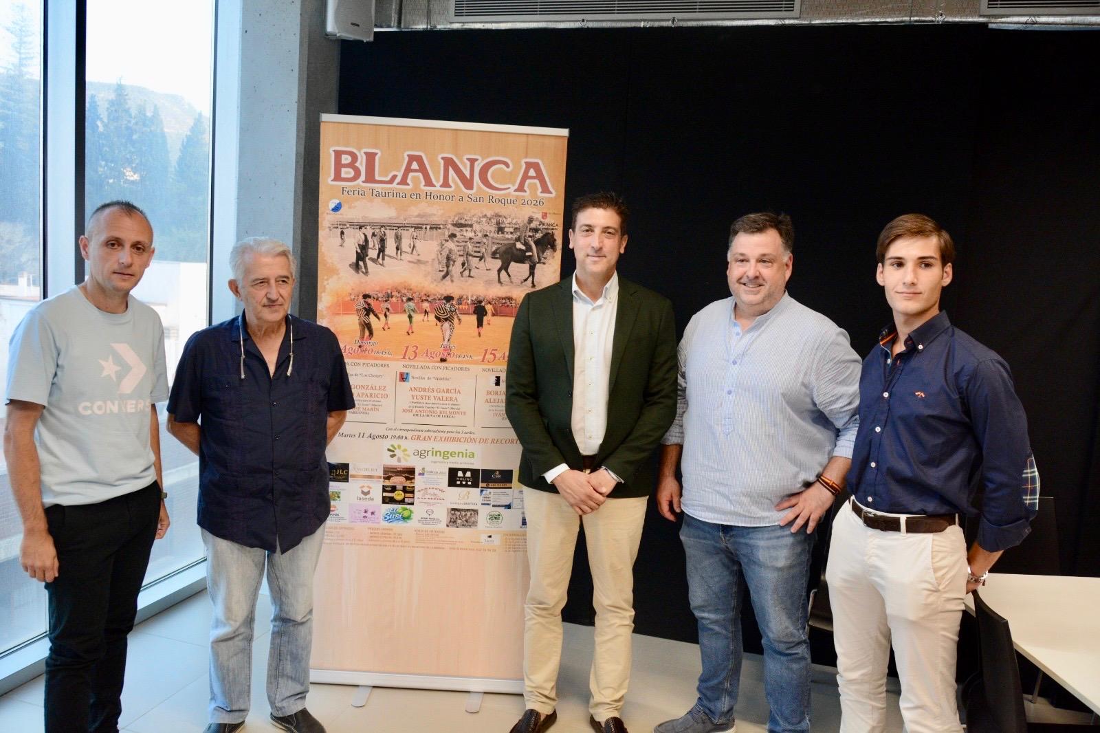 El Ayuntamiento de Blanca presenta la programación de la feria taurina en honor a San Roque 2026